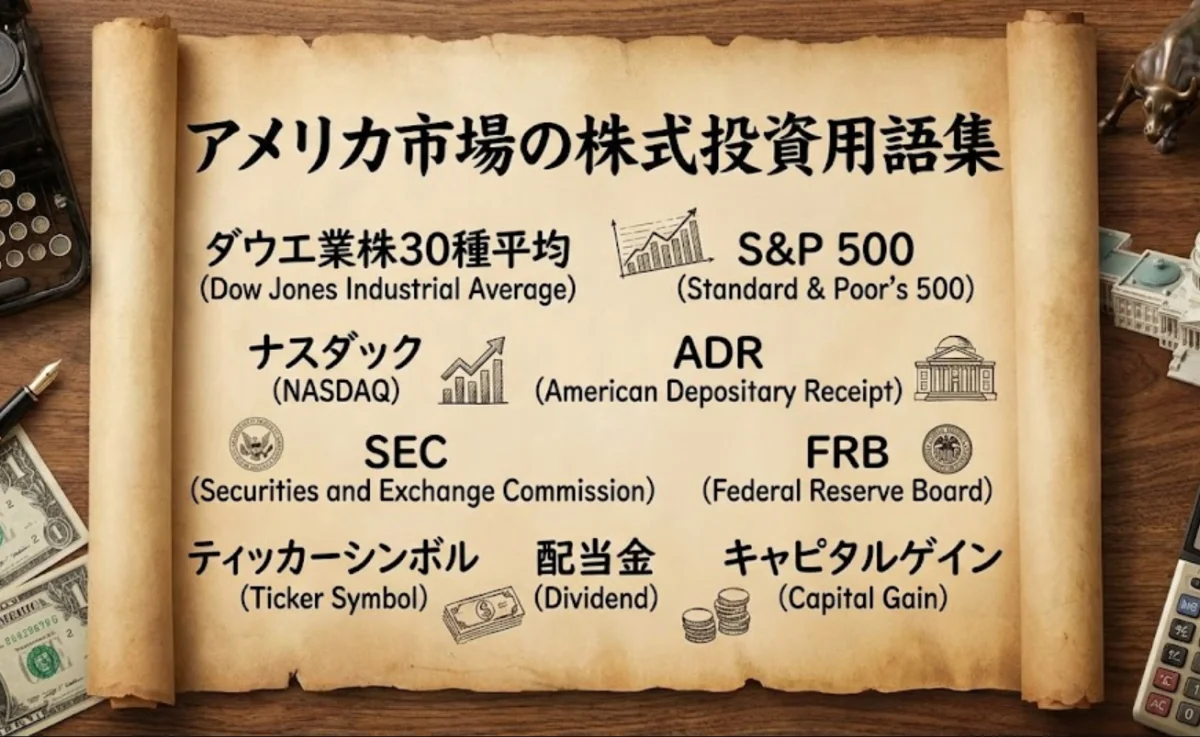 中学生でもわかる米国株投資の基本用語まとめ